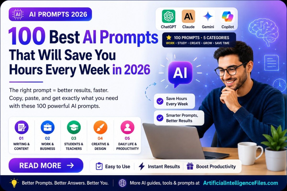 100 Best AI Prompts That Will Save You Hours Every Week in 2026