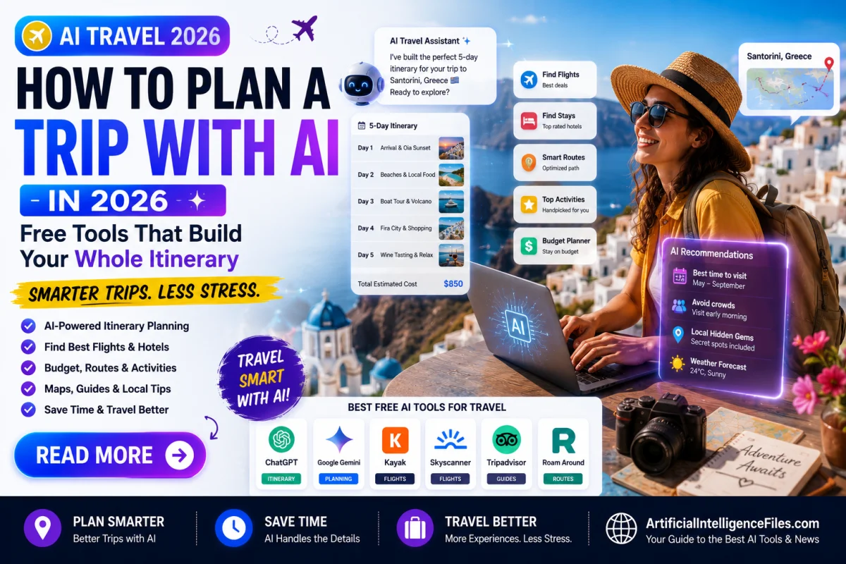 How to Plan a Trip with AI in 2026 — Free Tools That Build Your Whole Itinerary