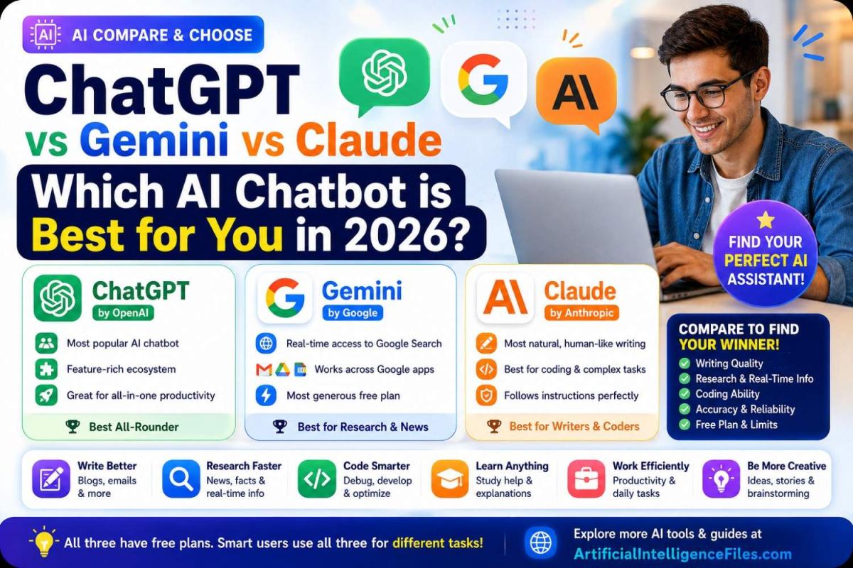 ChatGPT vs Gemini vs Claude | Which AI Chatbot is Best for You in 2026?