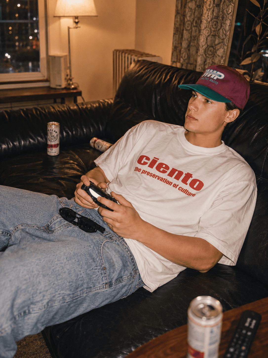 Cinematic Gaming Night Portrait in Modern Apartment with Premium Lifestyle Aesthetic