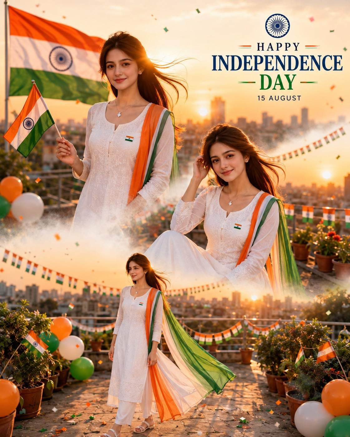Independence Day AI Photo Prompt – Create Patriotic 15 August Portrait
