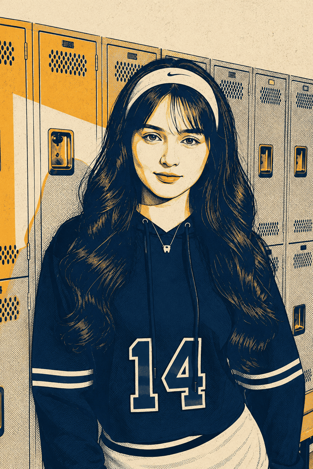 Pop Art Vector Portrait Poster