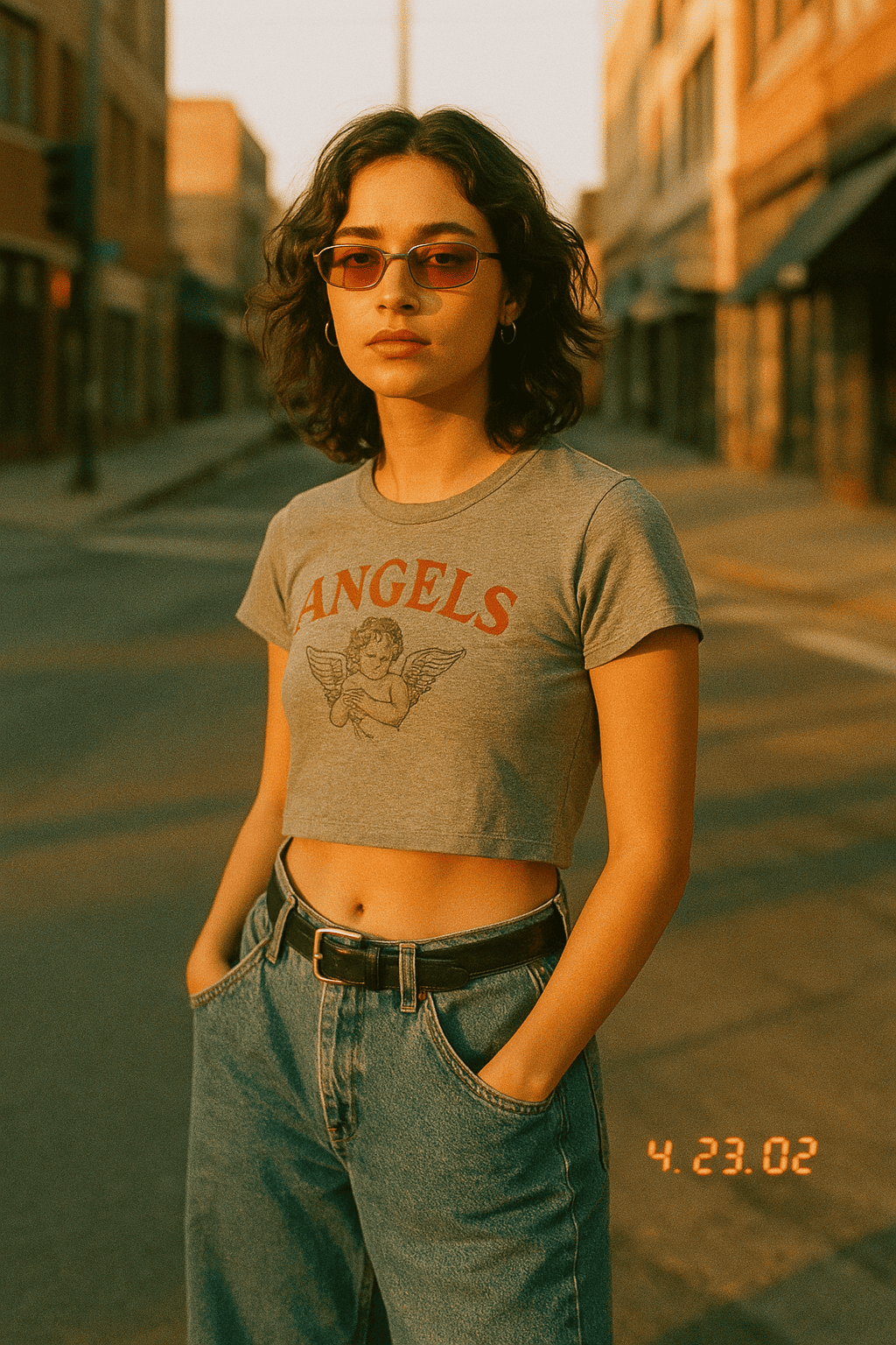 Y2K Street Portrait with Nikon Coolpix CCD Camera Aesthetic